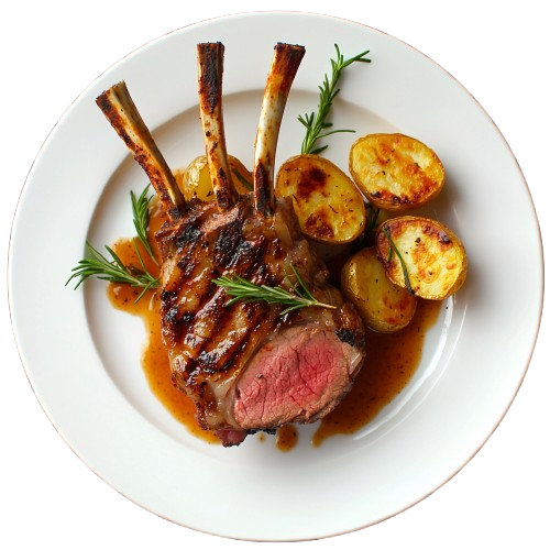 Carré d’agneau grillé